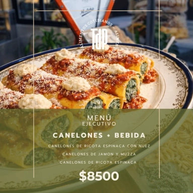 Portada del plato 'Canelones'