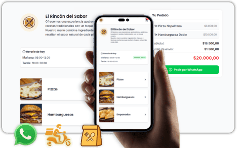 Ejemplo de menú digital compartido por QR y enlace — Menú Ya